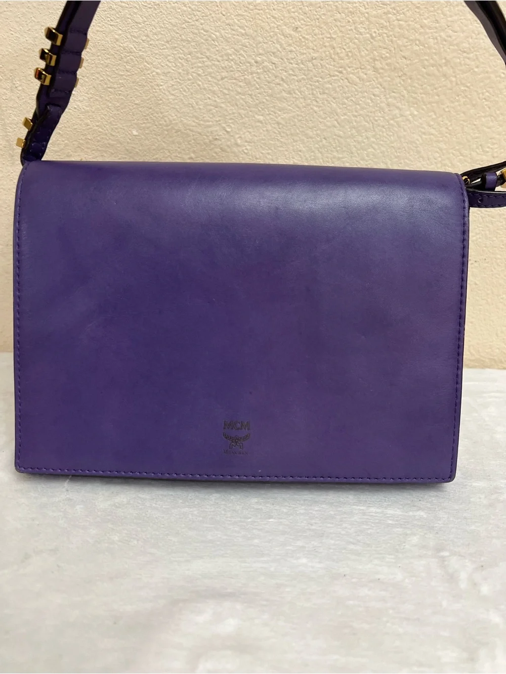 AUTH MCM CROSSBODY PURPLE